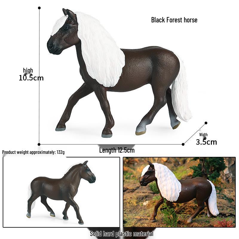 Children's Farm Animal Simulation Model: Appaloosa, Arabian, and Yellow Horse Toys