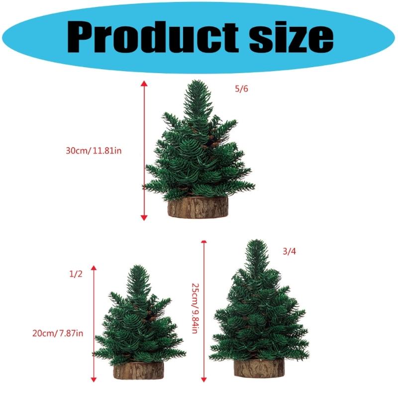 User Friendly Tabletop Christmas Tree Wood And Plastic Scandinavian Style Holiday Centerpieces For Home Or Office