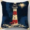 Lighthouse Patterned PillowcaseSuitable for Sofa Car Bedroom Decorative Cushion Cover Pillow Cover