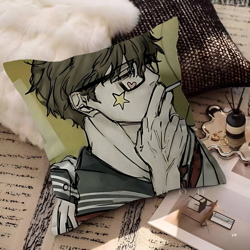 Nerd Project Bl Anime Pillow Cushion Cover Pillowcase Living Room Sofa Home Decor Customized