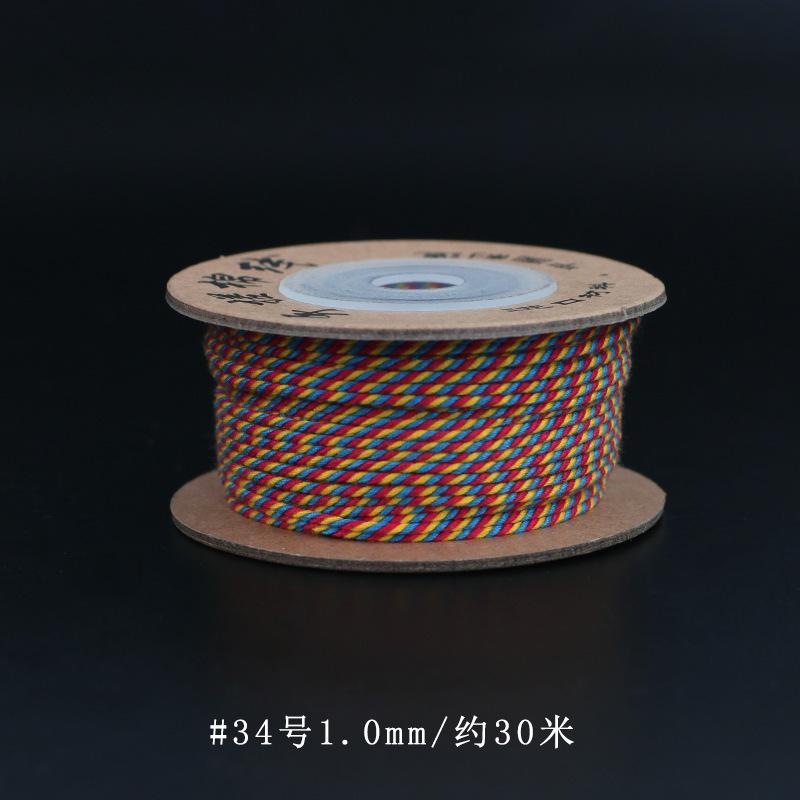 Filo di Cotone Tibetano Strofinato a Mano, Braccialetti Intrecciati a Mano, Stelle Luna, Perle Bodhi Buddha, Nappe, E Fili da Gioco