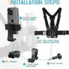Adiustable Phone Clip Holder With Chest Strap Fixation Bracket for Sport Camera Mobile Phone Camera Black Holder Accessor