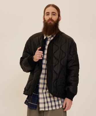 Cargobros Cb Quilted Oversized Jacket (Black)