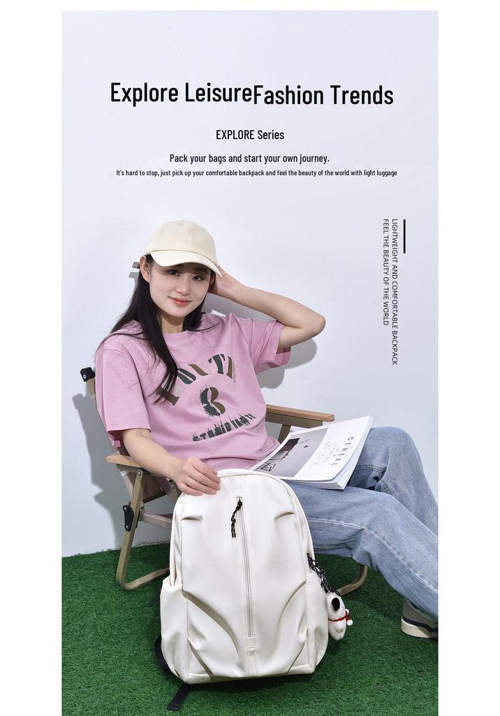 New Trend Dual-Shoulder Travel Backpack: Large Capacity for High School & College Students