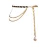 Women's High-End Metal Chain Waist Belt - Woolen Dress Accessory with Fragrant Style