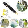 Alloy Tower Type High Pressure Water Gun with Two Hose Clamps Durable Metal Construction for Garden and Cleaning Use