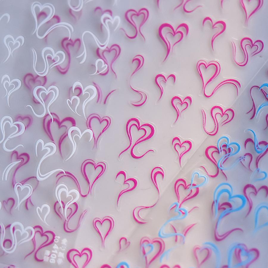 Thin Tough Love Ribbon Nail Sticker DIY Making Creative Decorative Stickers