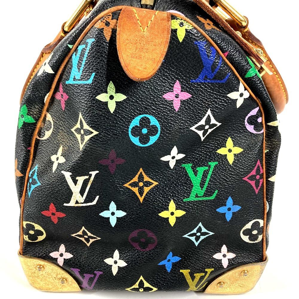 Louis Vuitton M92642  MonogramMulticolore Speedy30 Hand Bag Noir Black