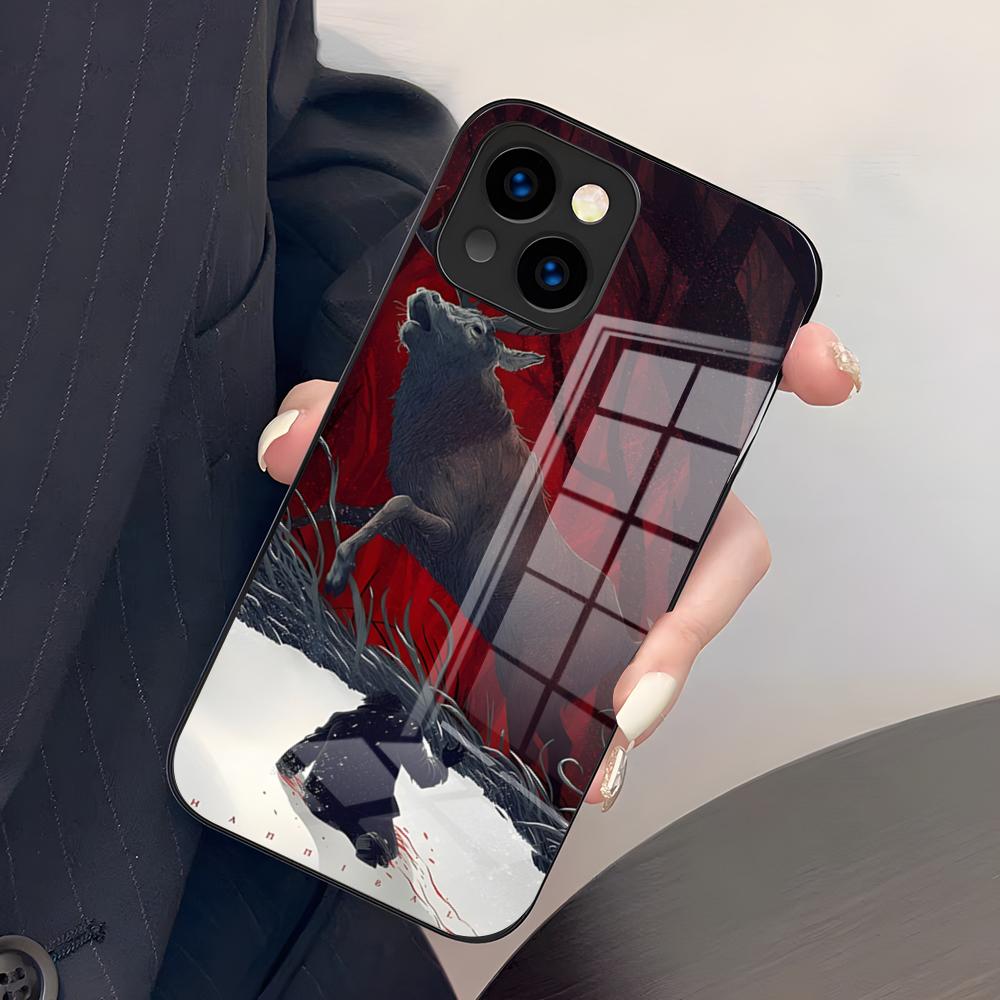 Horror TV Series Hannibal Phone Case For IPhone 17 Pro Max 15 Pro 16 14 Plus 12 13 Mini 11 Pro Shockproof Glass Cover
