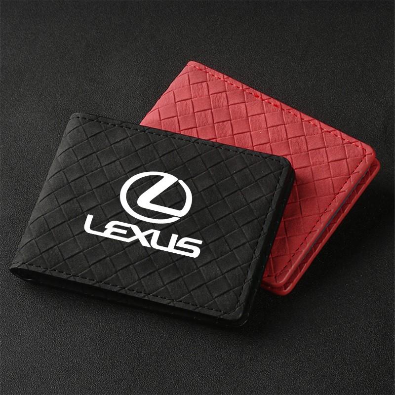 1Pcs Car Driver License Wallet ID Credit Card Holder For Lexus F SPORT CT ES GS NX IS250 CT200h IS300h ES300h ERX400h NX300h