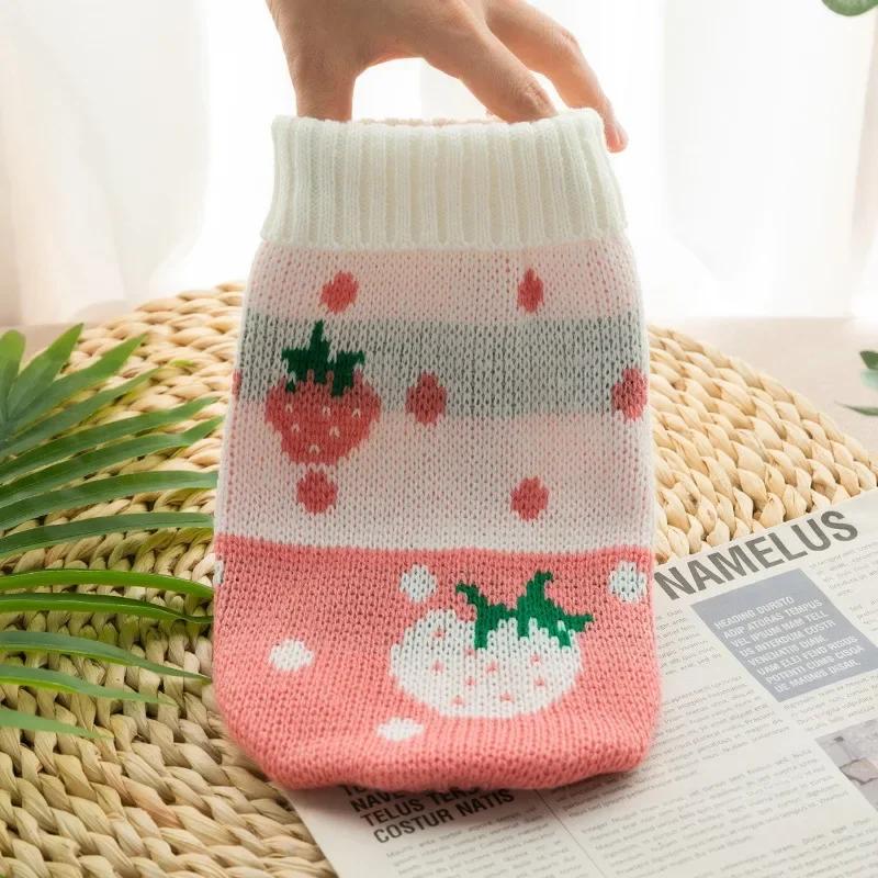 Pet Clothes for Small Medium Dogs Christmas Knitte Dog Sweater Winter Warm Cat Sweater Corgi Teddy Coat Pet New Year Supplies