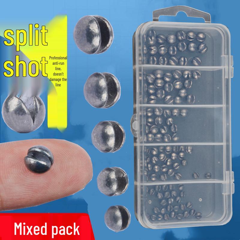 Split Shot Sinkers Assortment for Rock and Raft Fishing