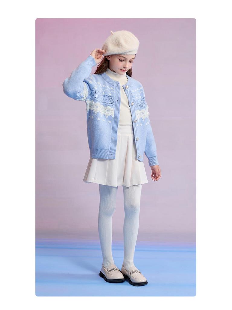 Casaco Cardigan de Malha para Meninas Disney - Primavera 2026 Manga Longa