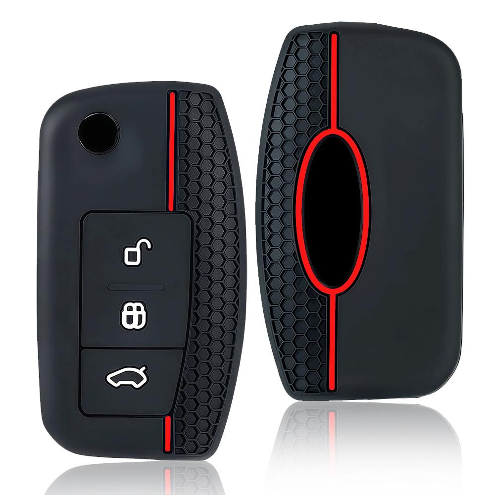 

Silicone Car Key Cases Protective Cover Fob for Ford Fiesta Focus 2 C-Max Ecosport S-Max Fusion Mondeo Remote Control Case