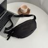 Streetwear Oxford Cloth Candy Color Waist Bag With Zipper Pockets For Daily Use