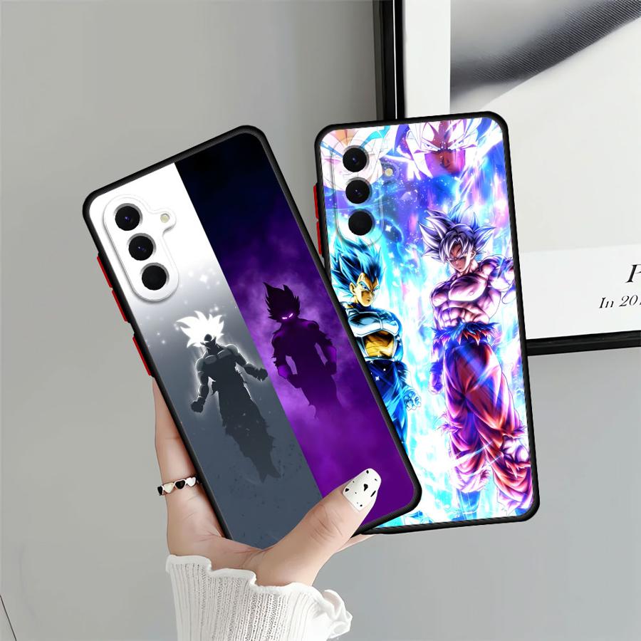 Dragon Ball Goku Vegeta Back Phone Cover Case for Samsung Galaxy A54 A24 A21s A73 A22 A34 A53 A52 A56 A25 A26 A35 A36