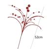 Foam Glitter Berry Branches Handmade Fake Red Berry  New Year Party Decoration