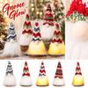 Christmas Glowing Gnome Plush Figure with Knitted Pointed Hat for Holiday Home Decor Ornament