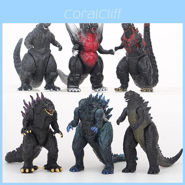 6 stuks Prachtige Godzilla Monsters Filmkarakter Actiefiguur Poppenset Voor Fans