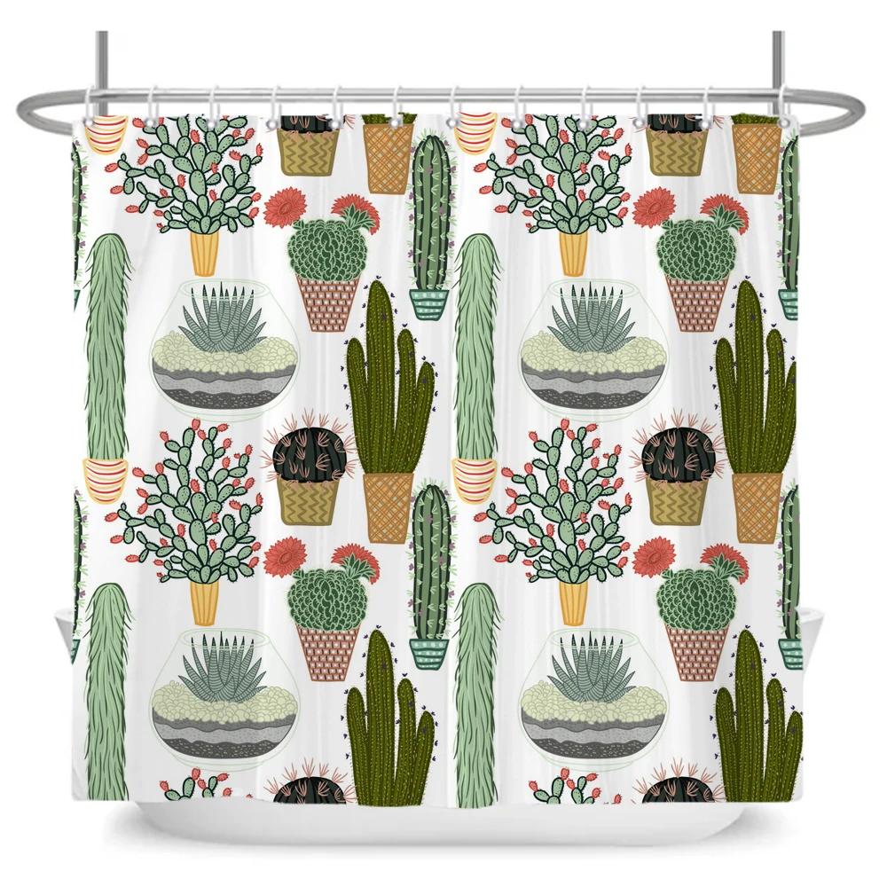 Chinese Flower Bird Shower Curtains Set Printing Waterproof Polyester Leaves Shower Curtains Bathroom Home Decor Mat 180x200CM