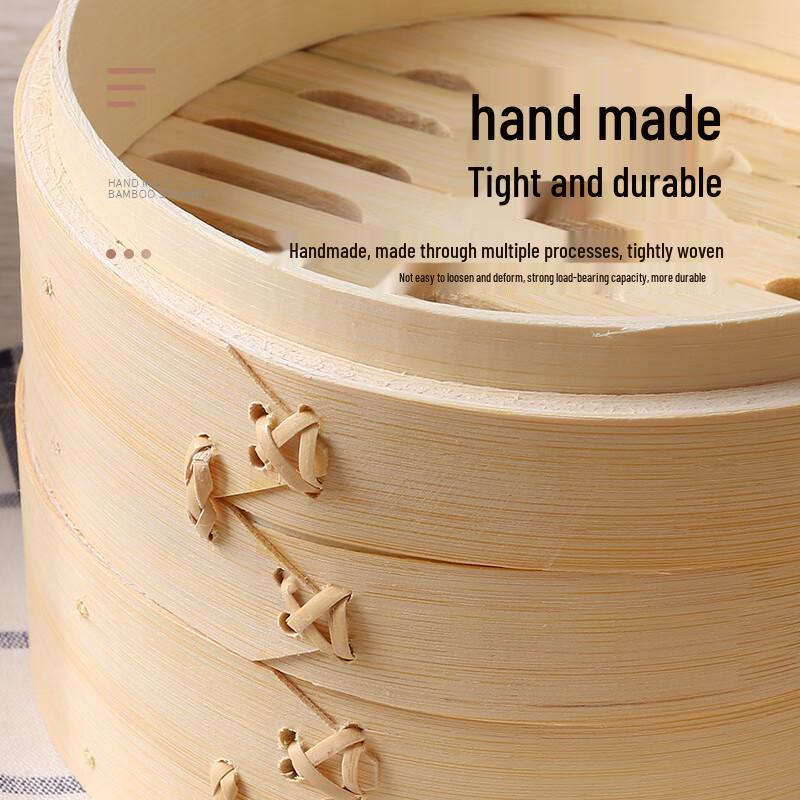 Handmade Bamboo Steamer Basket Set