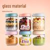 Transparent Glass Jar Set: Oatmeal, Salad, Yogurt, Nut Storage Containers