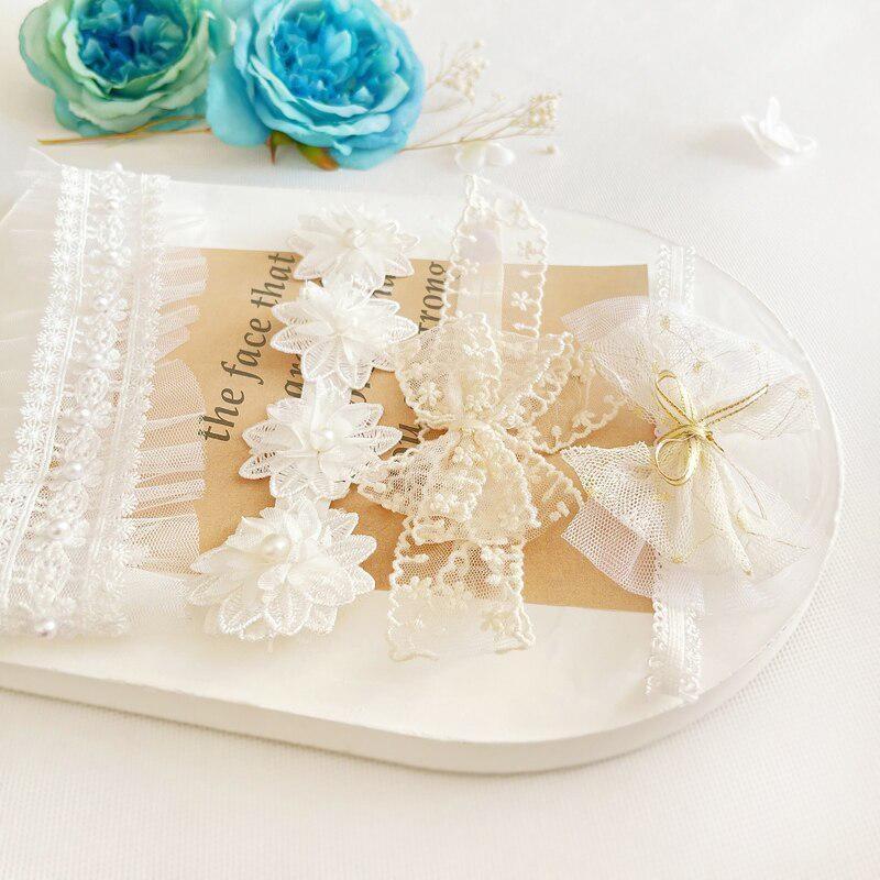 Diademas de encaje de princesa con lazo y flores para bebé, bandas elásticas para el cabello para niña, accesorios de fotografía, tocados