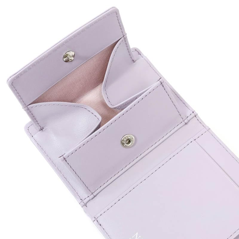 Nina Nina Ricci Miroir Purse Tri-fold Wallet 35-3131 Lavender