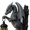 Solar Dragon Wall Light Vintage Resin Outdoor Dragon Sculpture Lamp Waterproof Gothic Garden