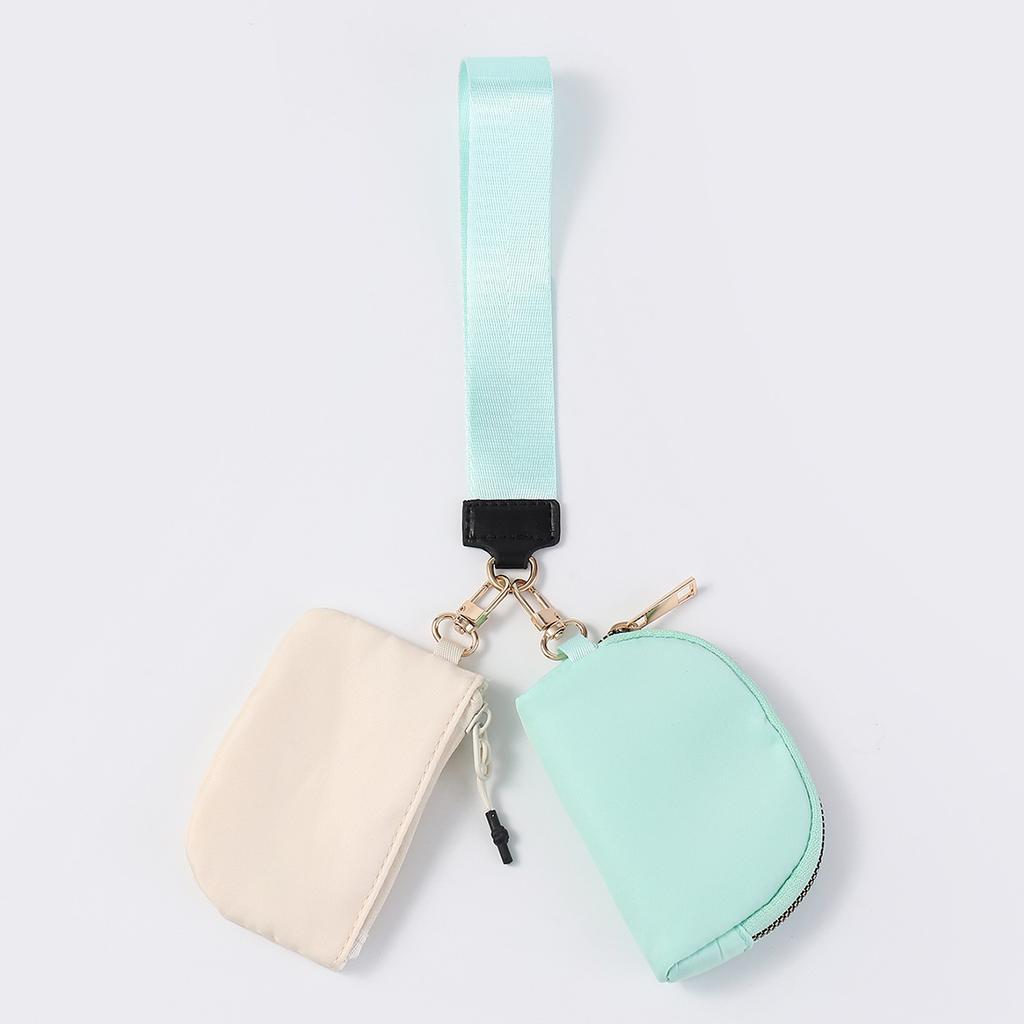 The same wrist bag portable mini fashion color matching change bag nylon waterproof storage key bag