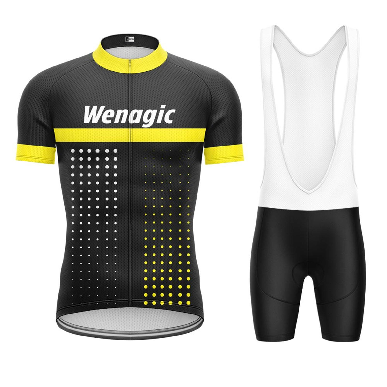 Short-sleeved cycling suit outdoor quick-drying breathable mountain bike road bike bicycle downhill suit S