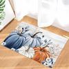 Fall Thanksgiving Pumpkin Sunflower Maple Leaf Welcome Doormat Entrance Non-slip Floormat Balcony Hallway Bath Rug Autumn Decor
