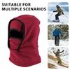 Skiing Headgear Outdoor Winter Warm Hat 3-in-1 Integrated Thermal Hood Scarf Face Guard Sports Running Hat