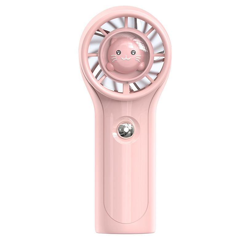 

Handheld Cute Pet Cute Fan USB Charging Mini Portable Small Fan Desktop Silent Large Wind Fan Air Cooler 3-speed Wind Speed червоний