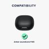 kwmobile Earphone Case Compatible with Anker Soundcore P40i Wireless Drop Black - Earphones, Silicone, Protection,