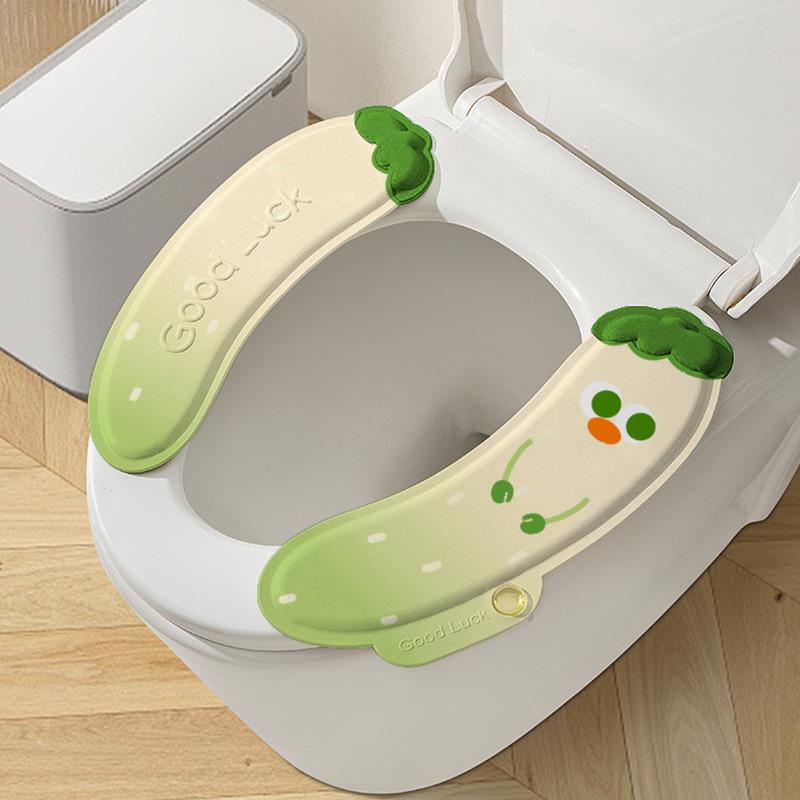 

Fragrance Toilet Seat Cover Washproof Waterproof Odor Eliminating Cushion For Home Bathroom Use Year Round Scented Toilet Pad