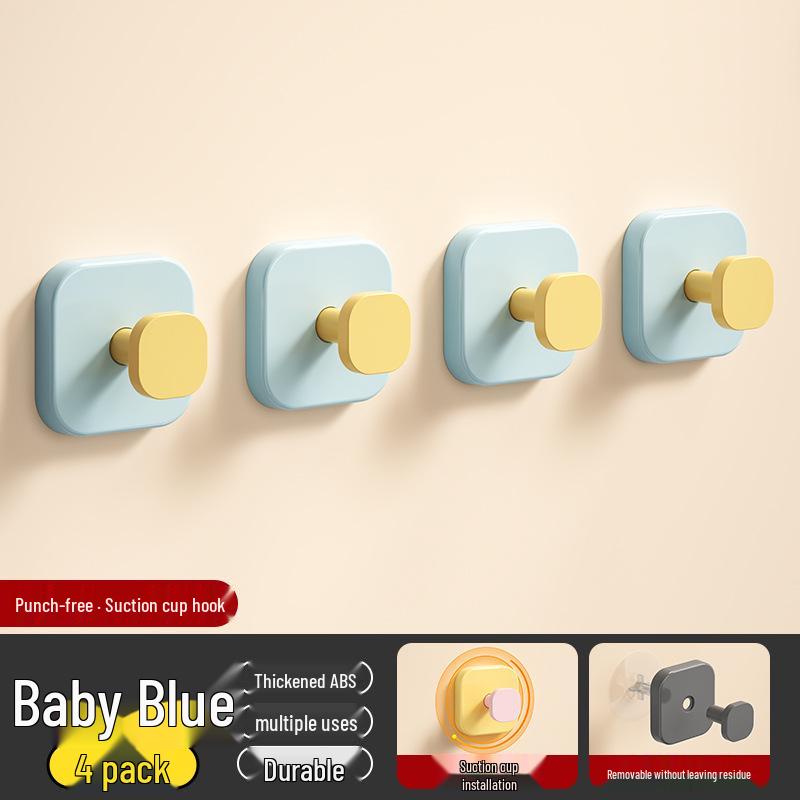 Macaron Adhesive Wall Hook - Coat Rack for Entryway, Bedroom, Living Room