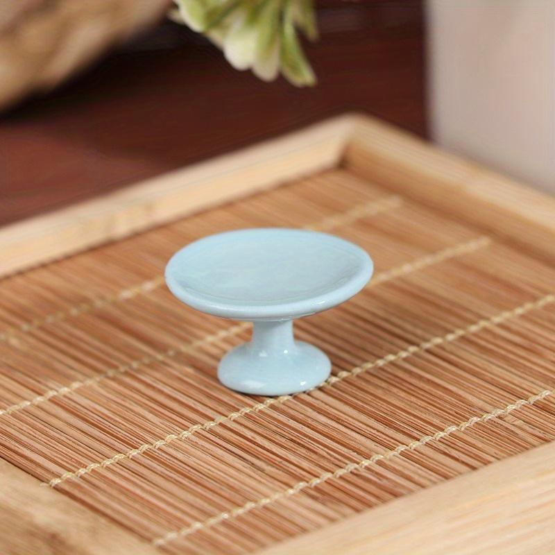 1 Stück Puppenhaus Miniatur Dessertplatte Kuchenständer Obstschale Puppenküchendekor