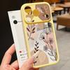 Cartoon Daisies Flowers Case For iPhone 17 Pro Max For iPhone 16 15 14 13 Pro Max Luxury Hybrid TPU+PC Clear Back Hard Cover