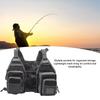 Strap Fishing Vest Fly Fishing Vest 8 Pockets Oxford Cloth Reflective Strips Mesh Lining Adjustable Fishing Gear for Outdoor Black