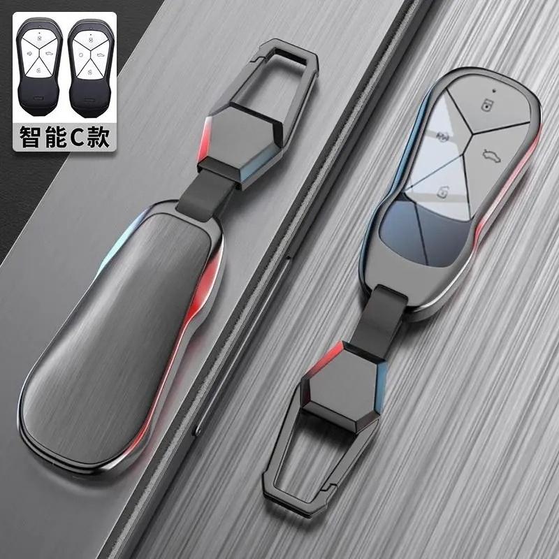 Nový kryt pouzdra na klíče od auta ze slitiny zinku a kůže, chránič klíčenky pro Xpeng G6 P5 P7 G9 G3i, autodoplňky do interiéru