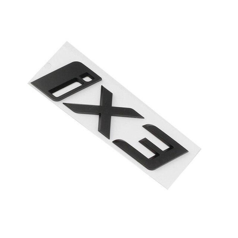 ABS iX3 Logo Car Emblem Decal Rear Trunk Badge Sticker