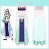 One Piece Vivi Cosplay Costume Full Set Street Style Anime Dress, Xs-xxxl