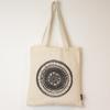 6x Nomad Sari Iconic Basic Tote Bag - Urban Mandala - Natural 4oz