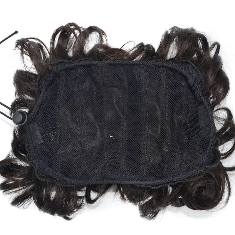 Chignon Updo Elastic Drawstring Hair Bun Pad In Black Brown Colors Straight Curly Hairpieces for Women Ladies