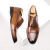New Men's Leather Shoes, Men's Oxford Leather Business Three Joint Formal Wear Men's Shoes, Cowhide Men's Leather Shoes, British Style Casual