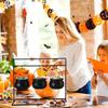 M-Nowoczesny-6 Sztuk Halloweenowy Kociołek Czarownicy Miska na Cukierki Kociołki Serwingowe Z Halloweenowym Kociołkiem na Stojaku i 6 Sztuk Haczyków