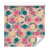 Colorful Geometric Retro Pattern Wallpaper for Living Room and Bedroom 50x1000