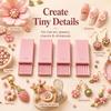 4PCS Precision Grooves Clay Ball Maker Smooth Rolling Reusable Clay Bead Roller 3D Printed 2/3/4/5mm Nail Art Bead Roller