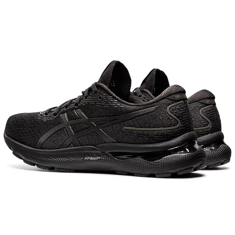 New Asics Gel Nimbus 24 Black Black 1011B363-002